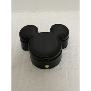 BaubleBar Disney Black MICKEY MOUSE Jewelry Storage Travel Case Box